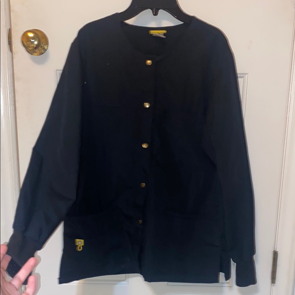 Wonder Wink Black Scrub Coat - XS